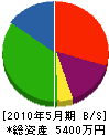 ヤマナカ内装 貸借対照表 2010年5月期