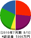 小竹土建 貸借対照表 2010年7月期