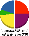 小松組 貸借対照表 2009年4月期