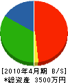 佐藤管業 貸借対照表 2010年4月期