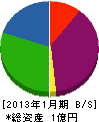 安藤興発 貸借対照表 2013年1月期