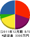 丸山組 貸借対照表 2011年12月期