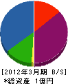 電気工事マルヤマ 貸借対照表 2012年3月期
