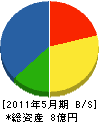 龍南建設 貸借対照表 2011年5月期