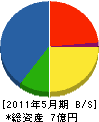 沖縄小堀電機 貸借対照表 2011年5月期