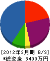平山工業 貸借対照表 2012年3月期