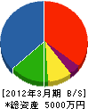 上村組 貸借対照表 2012年3月期