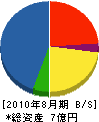 北澤工業 貸借対照表 2010年8月期