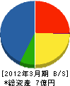 池田建設 貸借対照表 2012年3月期