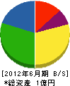 秋田芝生 貸借対照表 2012年6月期