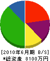 平江建設 貸借対照表 2010年6月期