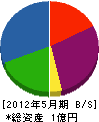 小笠原工業 貸借対照表 2012年5月期