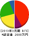 遠藤電設 貸借対照表 2013年3月期