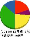 渡辺富工務店 貸借対照表 2011年12月期