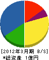 材寅産業 貸借対照表 2012年3月期