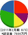 佐野防水工業 貸借対照表 2011年2月期