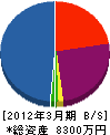 大輝電設 貸借対照表 2012年3月期