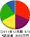 松山組 貸借対照表 2011年12月期