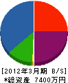 東興防災 貸借対照表 2012年3月期