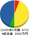 安田造園 貸借対照表 2008年6月期