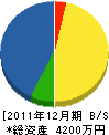 東電気商会 貸借対照表 2011年12月期