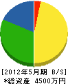 宮川工業 貸借対照表 2012年5月期