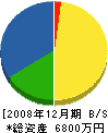 中島建材 貸借対照表 2008年12月期