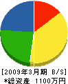 児島興産 貸借対照表 2009年3月期