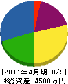 伸司電巧 貸借対照表 2011年4月期