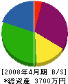 植村建設 貸借対照表 2008年4月期