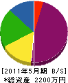 小笠原建設 貸借対照表 2011年5月期