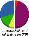 清宮水道 貸借対照表 2010年3月期