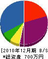 田代総業 貸借対照表 2010年12月期