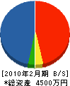 コジマ防火サービス 貸借対照表 2010年2月期