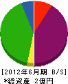 山本建設 貸借対照表 2012年6月期