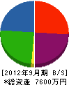 久松 貸借対照表 2012年9月期