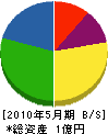 矢作組 貸借対照表 2010年5月期