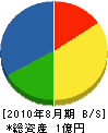 斉藤建設 貸借対照表 2010年8月期