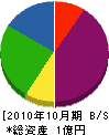 八須賀 貸借対照表 2010年10月期