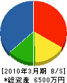 樋川建設 貸借対照表 2010年3月期