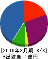 長澤電気 貸借対照表 2010年3月期