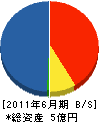 豊田土建 貸借対照表 2011年6月期