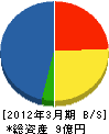 堀江組 貸借対照表 2012年3月期