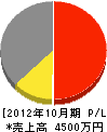 田島組 損益計算書 2012年10月期
