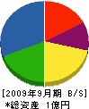 神崎建設 貸借対照表 2009年9月期