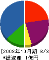 高田工業所 貸借対照表 2008年10月期