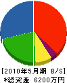 タケオ電気 貸借対照表 2010年5月期