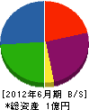 佐藤興業 貸借対照表 2012年6月期