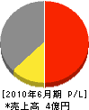 木田重機興業 損益計算書 2010年6月期