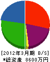 樋田建設 貸借対照表 2012年3月期